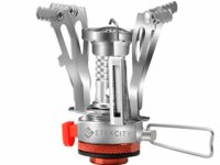 Etekcity Ultralight Portable Outdoor Backpacking Camping Stoves with Piezo Ignition (Orange)