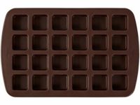 Wilton 2105-4923 Molde de silicón para brownies, 24 cavidades