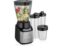 Hamilton Beach 52400 Stay or Go Licuadora con una jarra de 946.35 ml (32 oz), 2 jarras portátiles de 473.17 ml (16 oz) y un picador 236.58 ml (8 oz)